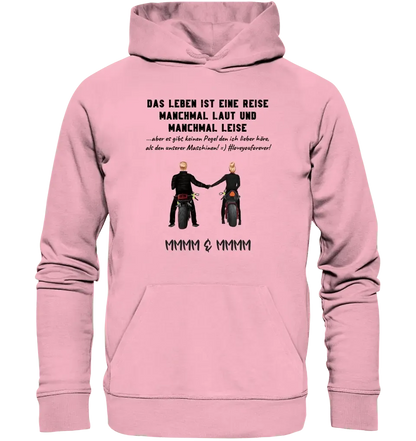 2in1: Paar Designer • Motorrad Couple • Unisex Premium Hoodie XS - 5XL aus Bio - Baumwolle für Damen & Herren - HalloGeschenk.de