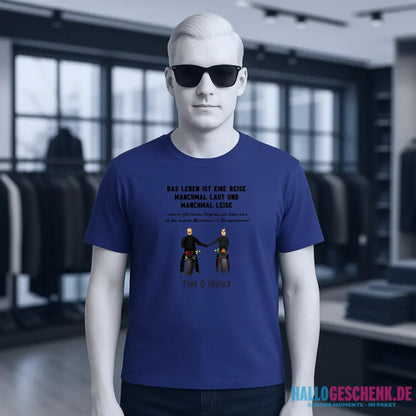 2in1: Paar Designer • Motorrad Couple • Unisex Premium T-Shirt XS-5XL aus Bio-Baumwolle für Damen & Herren
