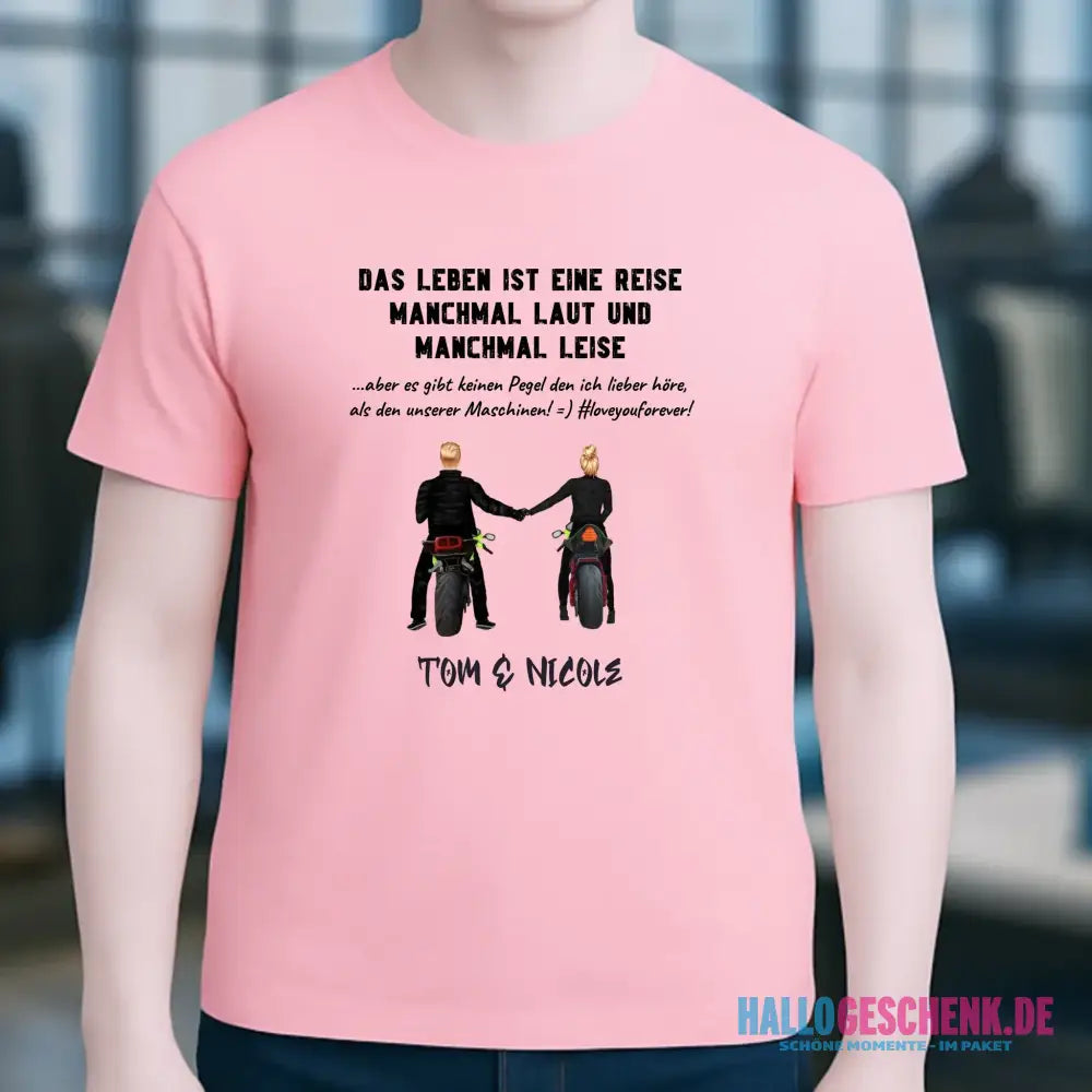 2in1: Paar Designer • Motorrad Couple • Unisex Premium T-Shirt XS-5XL aus Bio-Baumwolle für Damen & Herren