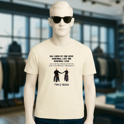 2in1: Paar Designer • Motorrad Couple • Unisex Premium T-Shirt XS-5XL aus Bio-Baumwolle für Damen & Herren
