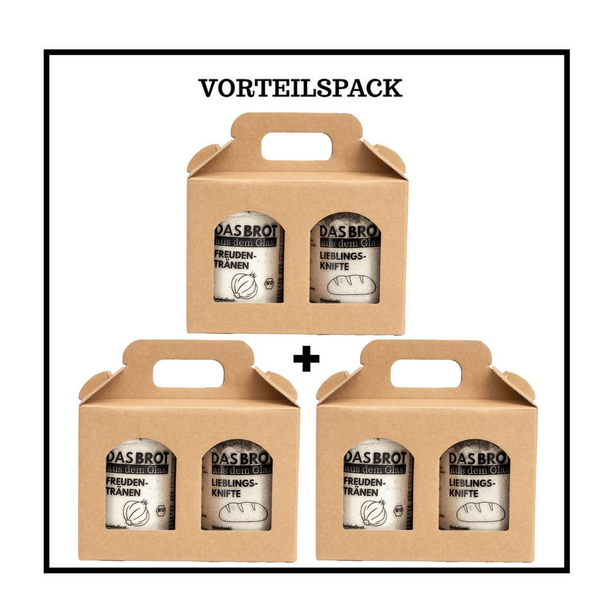 3 x Geschenkbox 2er Set - Das Brot aus dem Glas