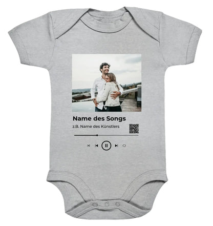 Spotify-Fotomotiv • mehrere Artikel • ’Statement-Collection’ • Wunschtext • Mein Fotomotiv - Premium Baby Bodysuit