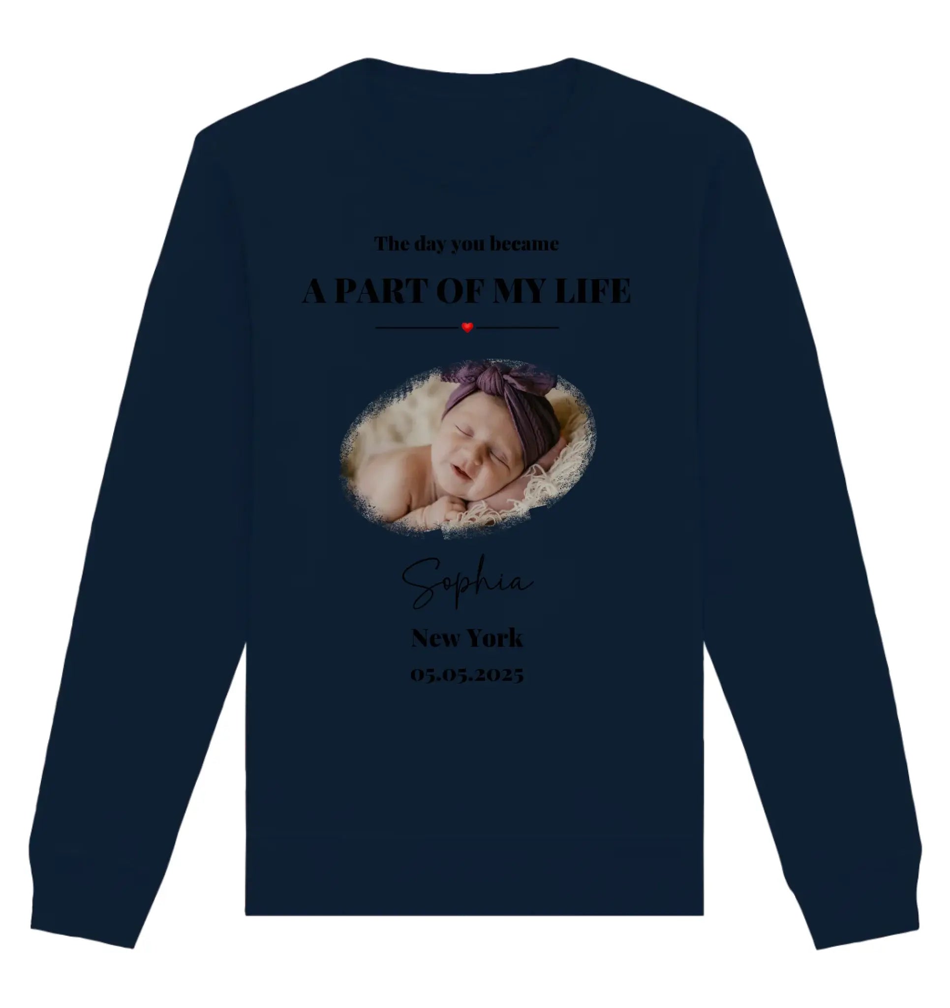 Splash Mid • mehrere Artikel • ’Statement-Collection’ • Wunschtext • Mein Fotomotiv - Unisex Sweatshirt • Bio Premium