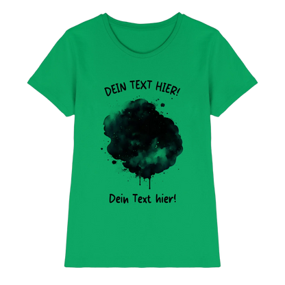 KI-Cartoon-Effekt Splash • mehrere Artikel • ’Statement-Collection’ • Wunschtext • Mein Fotomotiv - Premium Damen