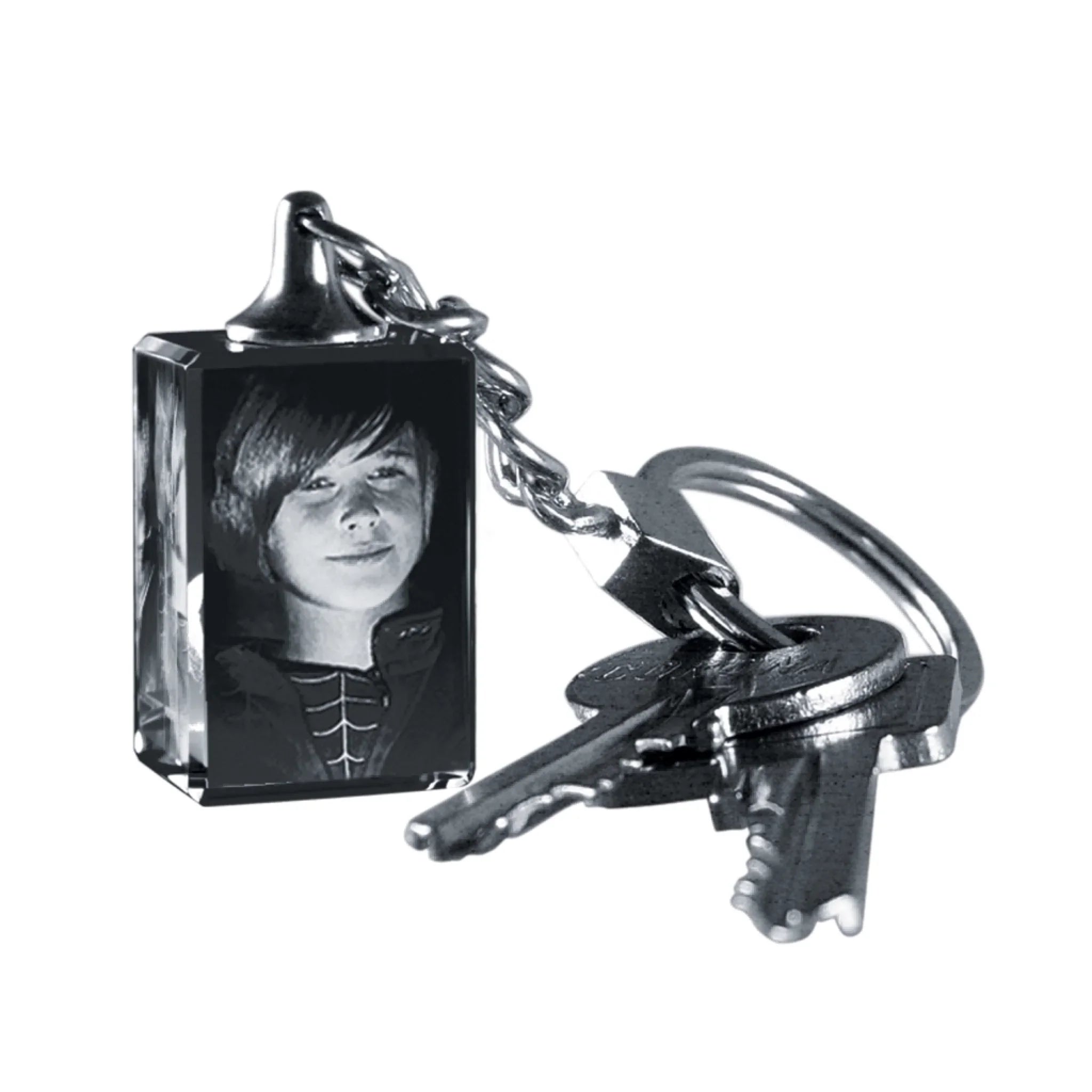 3D Foto Schlüsselanhänger (ohne LED) • Lasergravur (personalisierbare Fotogeschenke) - personalisierbare Fotogeschenke