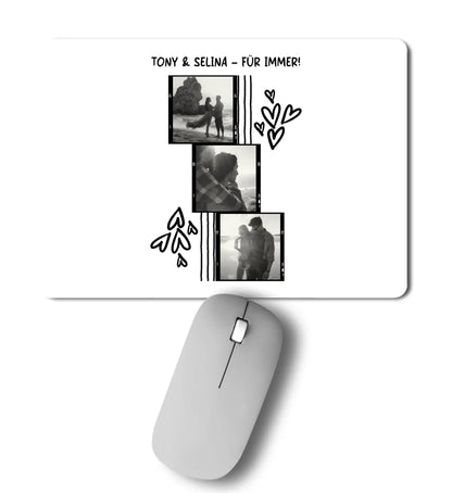 3er-Collage • mehrere Artikel • ’Statement-Collection’ • Wunschtext • Mein Fotomotiv - Mousepad / Сolored / 27cm-x-19cm