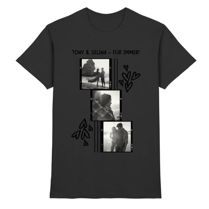 3er-Collage • mehrere Artikel • ’Statement-Collection’ • Wunschtext • Mein Fotomotiv - Premium Herren T-Shirt / Black