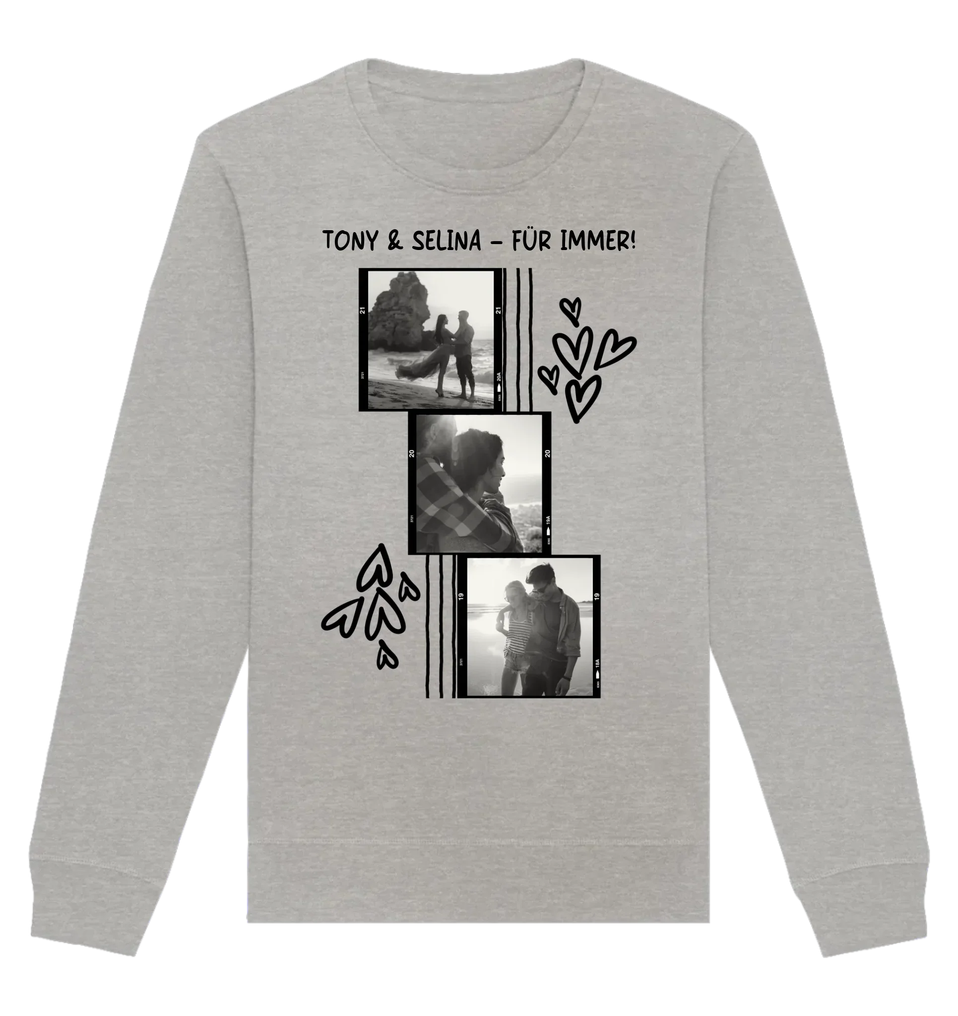 HalloGeschenk.de front-organic-basic-unisex-sweatshirt-c2c1c0-1116x