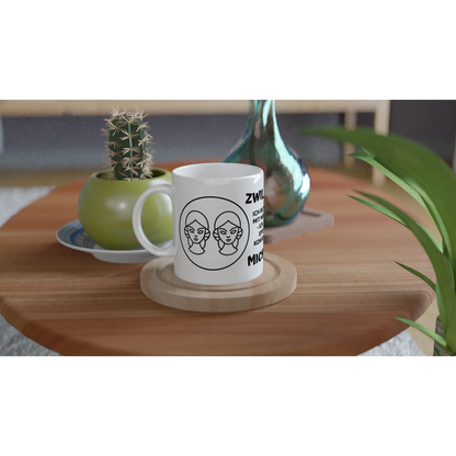 Mit 3D-Vorschau: 12 Sternzeichen mit Name + personalisierten Sprüchen • zweifarbige Tasse