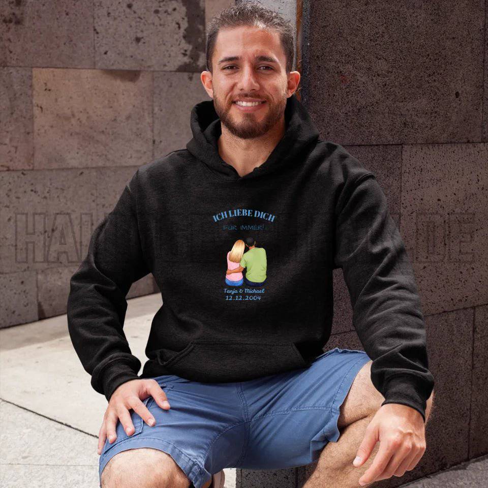 3in1: Paar Designer • Unisex Premium Hoodie XS-5XL aus Bio-Baumwolle für Damen & Herren • Exklusivdesign • personalisiert