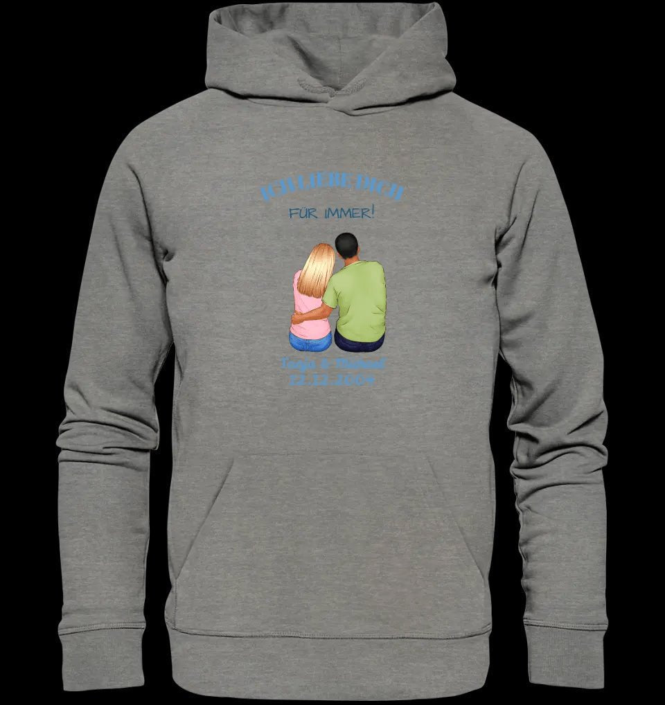 3in1: Paar Designer • Unisex Premium Hoodie XS-5XL aus Bio-Baumwolle für Damen & Herren • Exklusivdesign • personalisiert