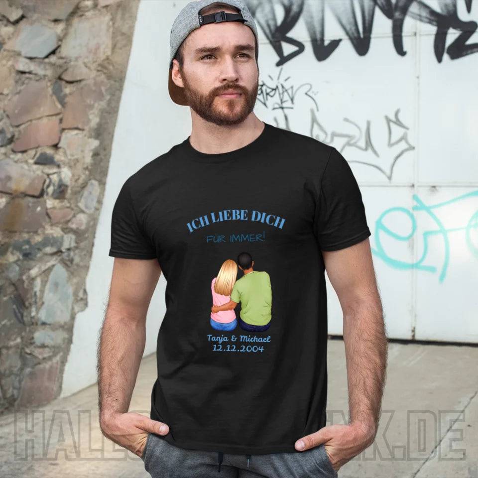 3in1: Paar Designer • Unisex Premium T-Shirt XS-5XL aus Bio-Baumwolle für Damen & Herren