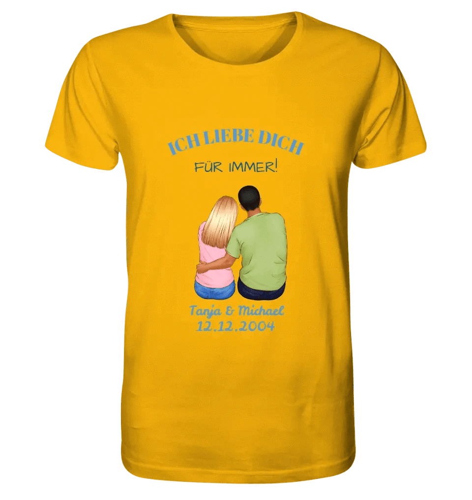 3in1: Paar Designer • Unisex Premium T-Shirt XS-5XL aus Bio-Baumwolle für Damen & Herren