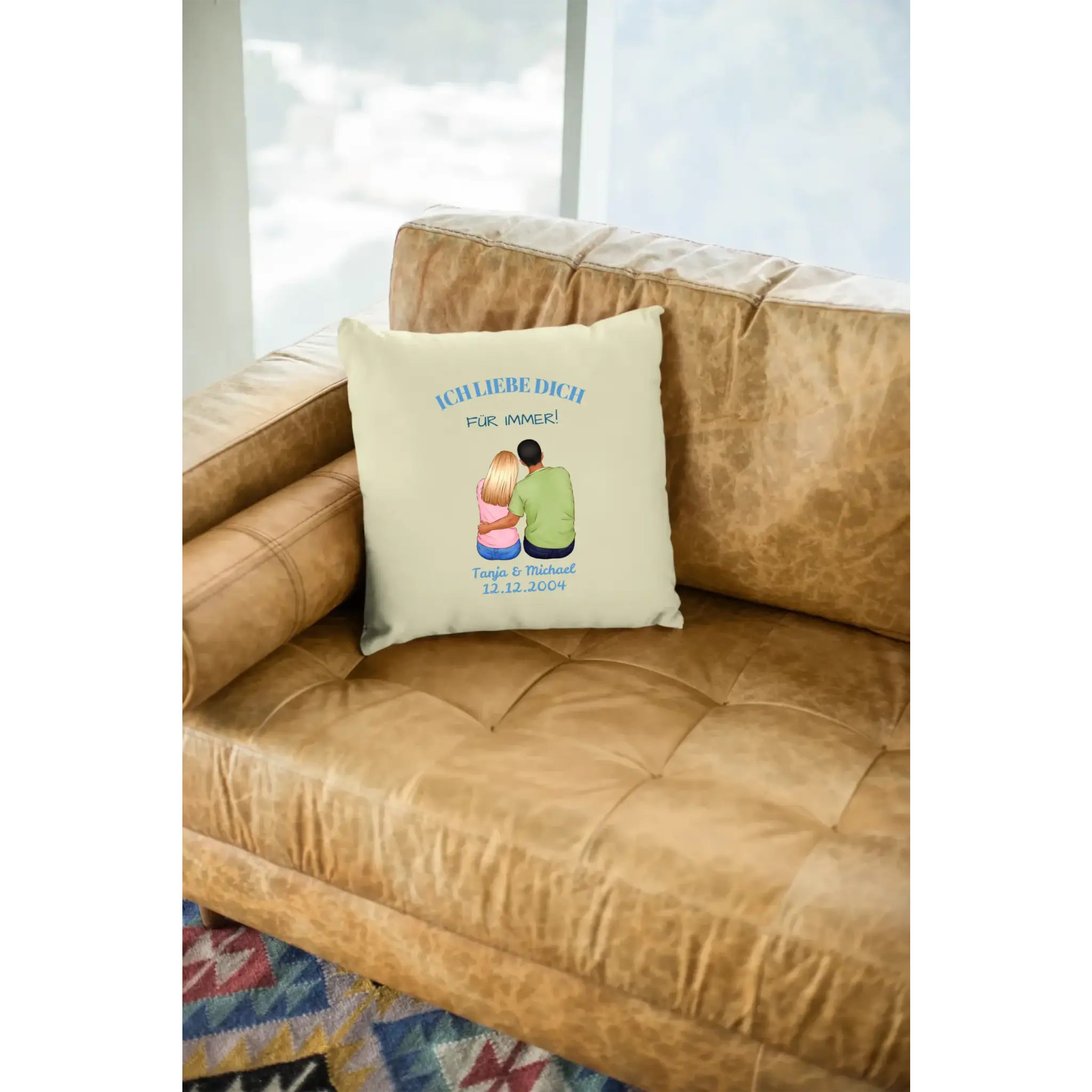 3in1: Paar Designer • Kissen 40x40 cm • Exklusivdesign • personalisiert