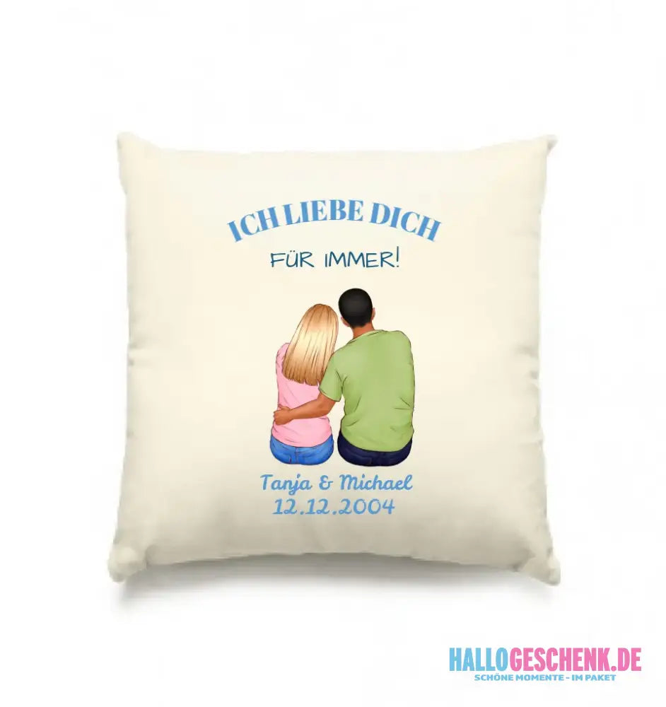 3in1: Paar Designer • Kissen 40x40 cm • Exklusivdesign • personalisiert