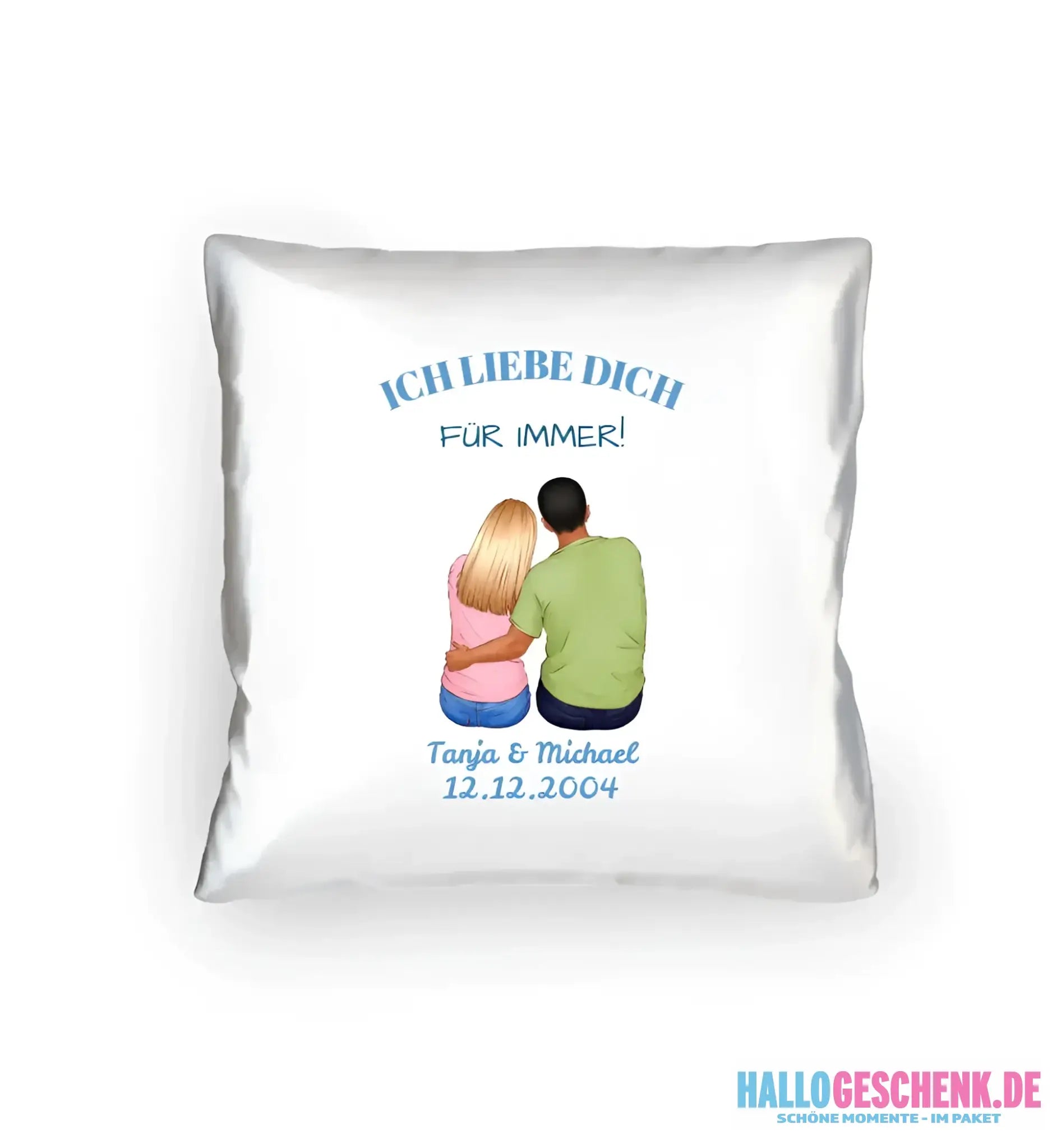 3in1: Paar Designer • Kissen 40x40 cm • Exklusivdesign • personalisiert