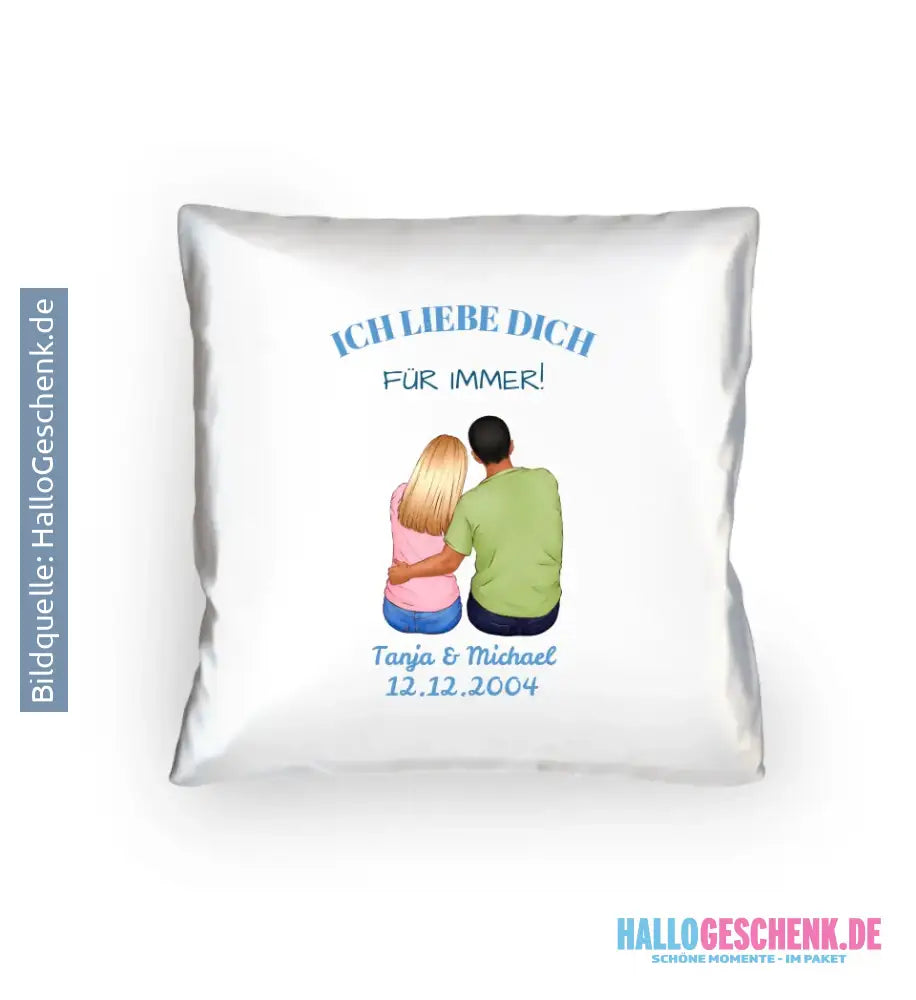 3in1: Paar Designer • Kissen 40x40 cm • Exklusivdesign • personalisiert