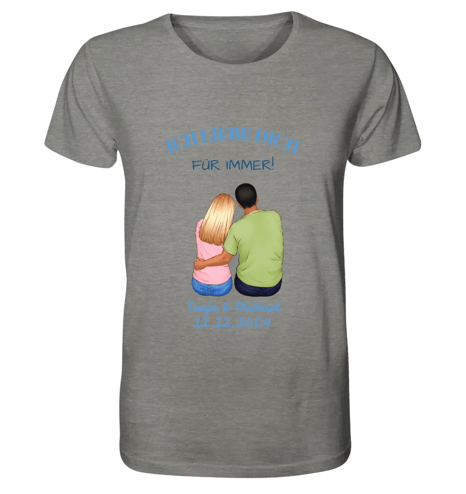 3in1: Paar Designer (personalisierbar) - Unisex Premium T - Shirt XS - 5XL aus Bio - Baumwolle für Damen & Herren - HalloGeschenk.de #geschenkideen# #personalisiert# #geschenk#