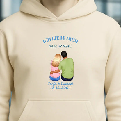 3in1: Paar Designer • Unisex Premium Hoodie XS-5XL aus Bio-Baumwolle für Damen & Herren • Exklusivdesign • personalisiert