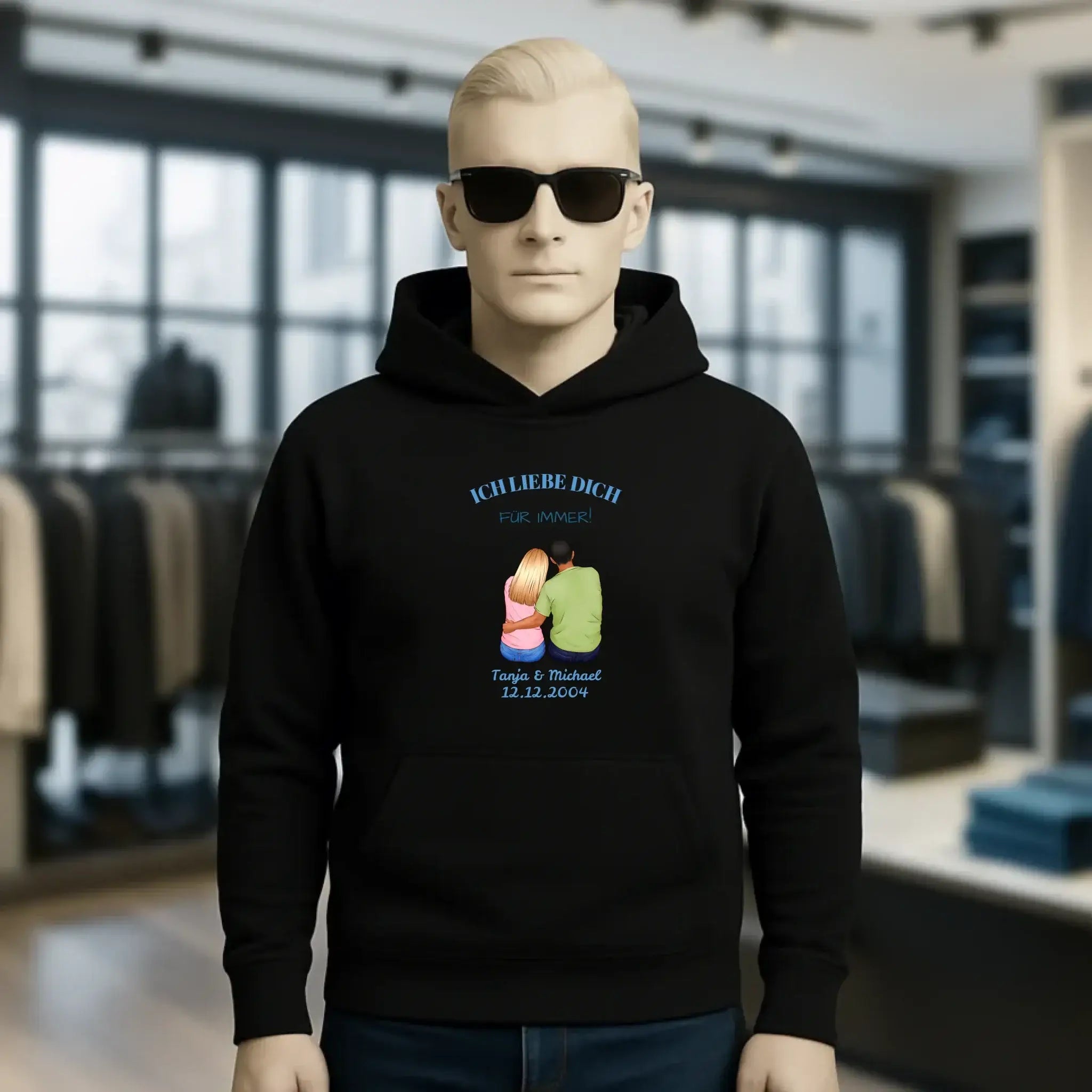 3in1: Paar Designer • Unisex Premium Hoodie XS-5XL aus Bio-Baumwolle für Damen & Herren • Exklusivdesign • personalisiert