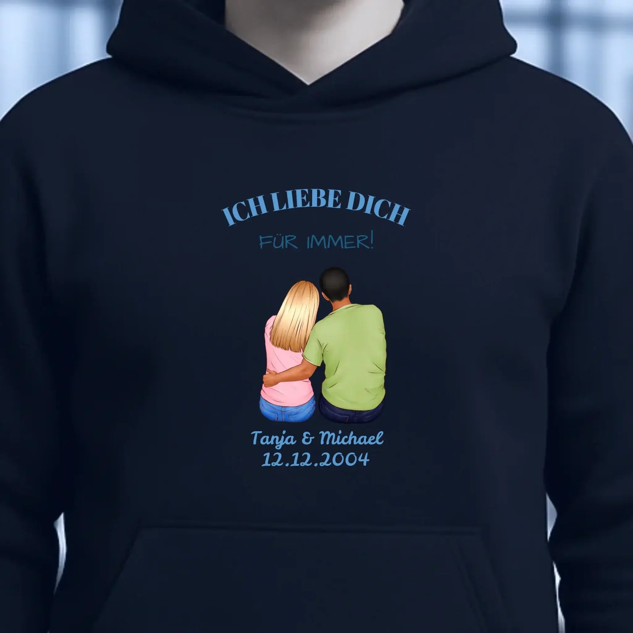 3in1: Paar Designer • Unisex Premium Hoodie XS-5XL aus Bio-Baumwolle für Damen & Herren • Exklusivdesign • personalisiert