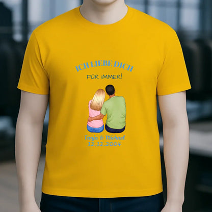 3in1: Paar Designer • Unisex Premium T-Shirt XS-5XL aus Bio-Baumwolle für Damen & Herren
