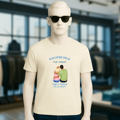 3in1: Paar Designer • Unisex Premium T-Shirt XS-5XL aus Bio-Baumwolle für Damen & Herren