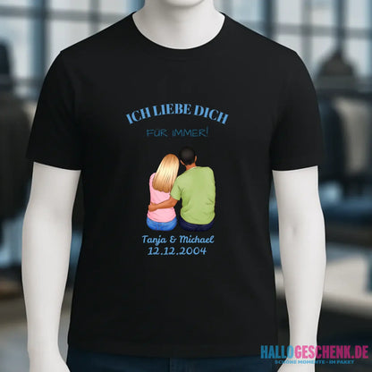 3in1: Paar Designer • Unisex Premium T-Shirt XS-5XL aus Bio-Baumwolle für Damen & Herren