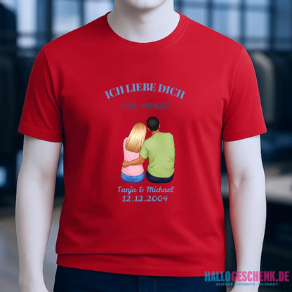 3in1: Paar Designer • Unisex Premium T-Shirt XS-5XL aus Bio-Baumwolle für Damen & Herren