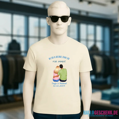 3in1: Paar Designer • Unisex Premium T-Shirt XS-5XL aus Bio-Baumwolle für Damen & Herren