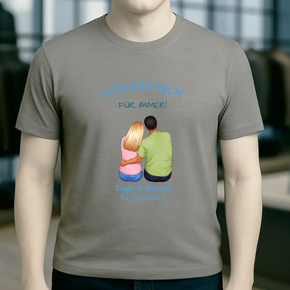 3in1: Paar Designer • Unisex Premium T-Shirt XS-5XL aus Bio-Baumwolle für Damen & Herren
