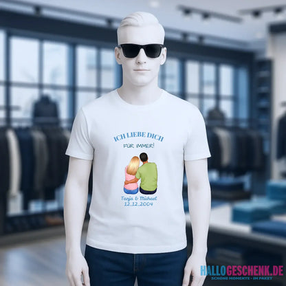 3in1: Paar Designer • Unisex Premium T-Shirt XS-5XL aus Bio-Baumwolle für Damen & Herren