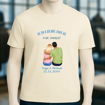 3in1: Paar Designer • Unisex Premium T-Shirt XS-5XL aus Bio-Baumwolle für Damen & Herren