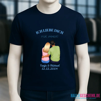 3in1: Paar Designer • Unisex Premium T-Shirt XS-5XL aus Bio-Baumwolle für Damen & Herren