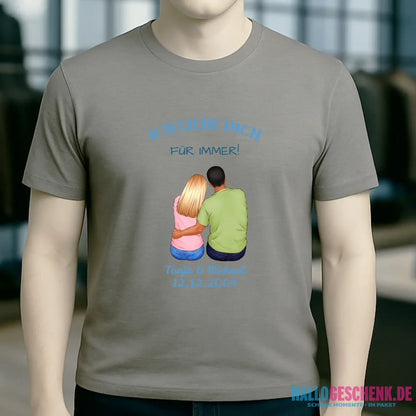 3in1: Paar Designer • Unisex Premium T-Shirt XS-5XL aus Bio-Baumwolle für Damen & Herren