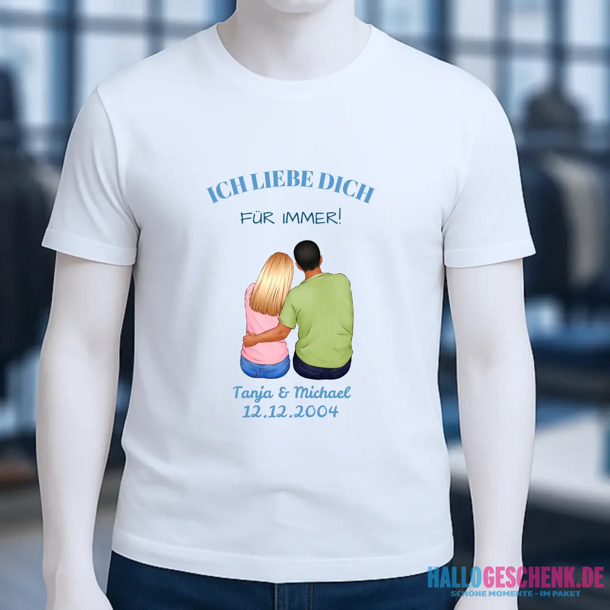 3in1: Paar Designer • Unisex Premium T-Shirt XS-5XL aus Bio-Baumwolle für Damen & Herren