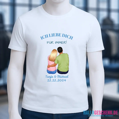 3in1: Paar Designer • Unisex Premium T-Shirt XS-5XL aus Bio-Baumwolle für Damen & Herren