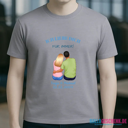 3in1: Paar Designer • Unisex Premium T-Shirt XS-5XL aus Bio-Baumwolle für Damen & Herren