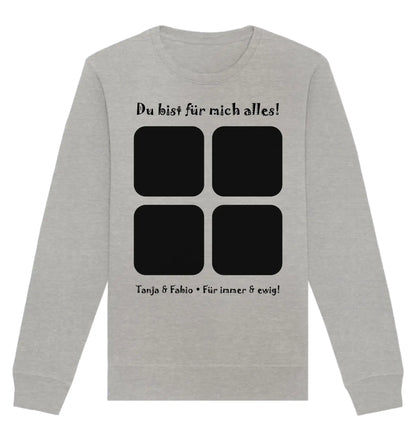 HalloGeschenk.de front-organic-basic-unisex-sweatshirt-c2c1c0-1116x