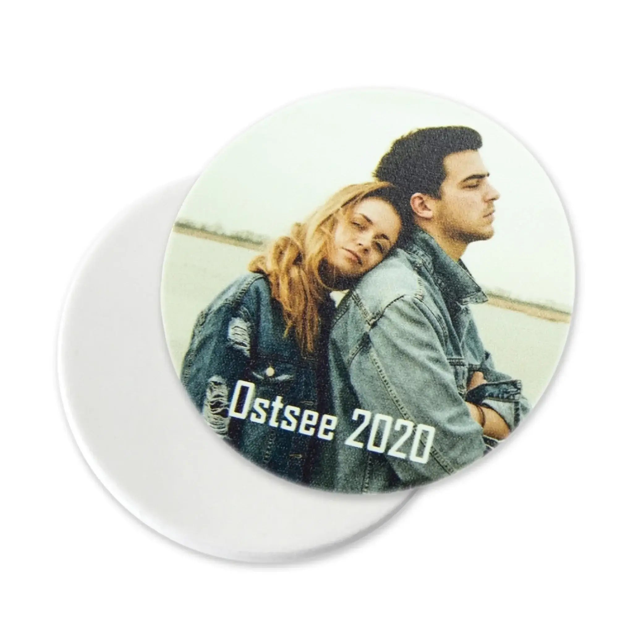 4 Untersetzer (rund) mit deinem Foto • Vinyl (personalisierbare Fotogeschenke) - R (Vinyl) / Standard / Rund