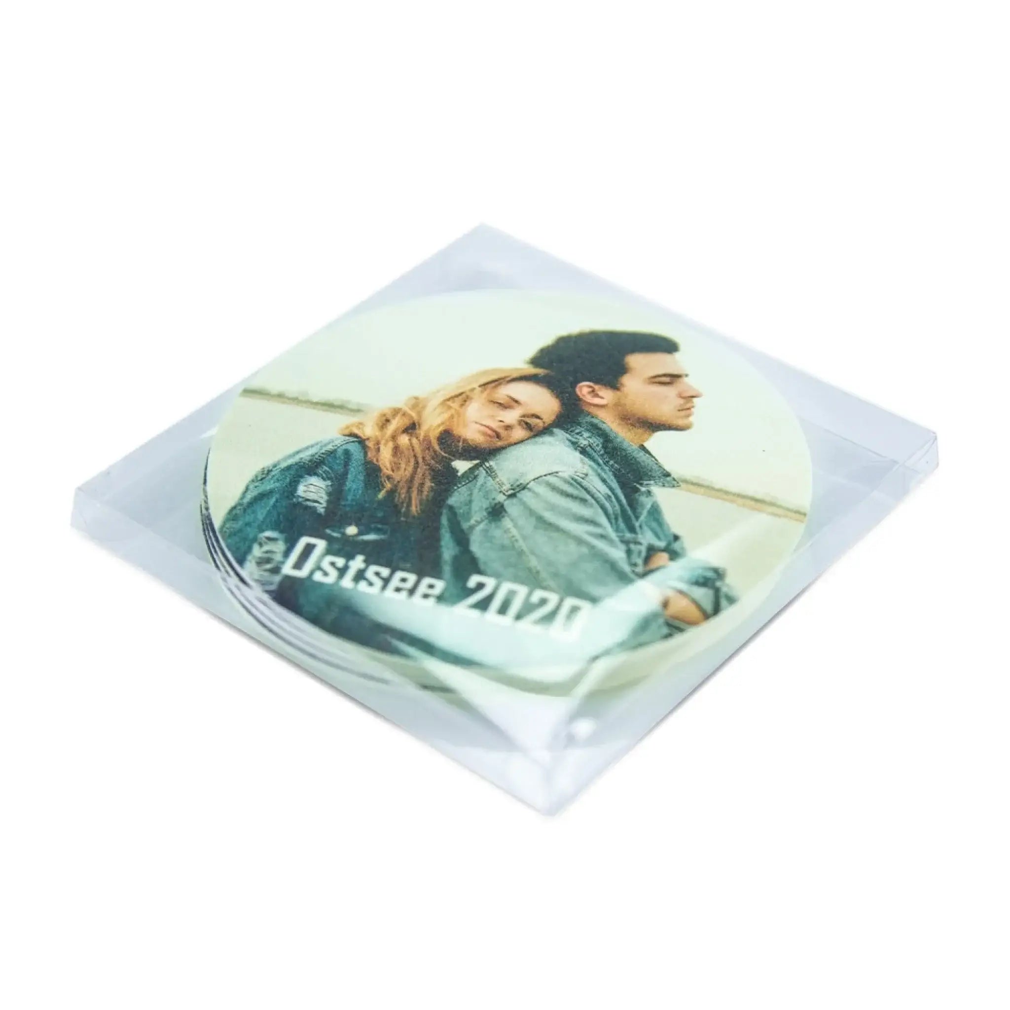 4 Untersetzer (rund) mit deinem Foto • Vinyl (personalisierbare Fotogeschenke) - R (Vinyl) / Standard / Rund