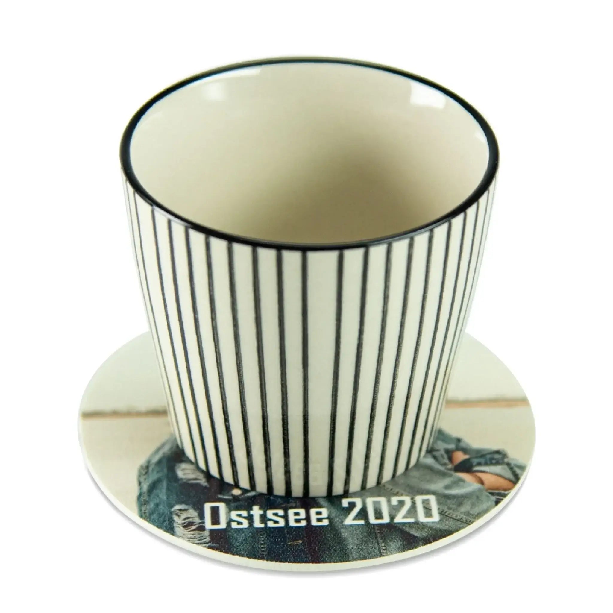 4 Untersetzer (rund) mit deinem Foto • Vinyl (personalisierbare Fotogeschenke) - R (Vinyl) / Standard / Rund