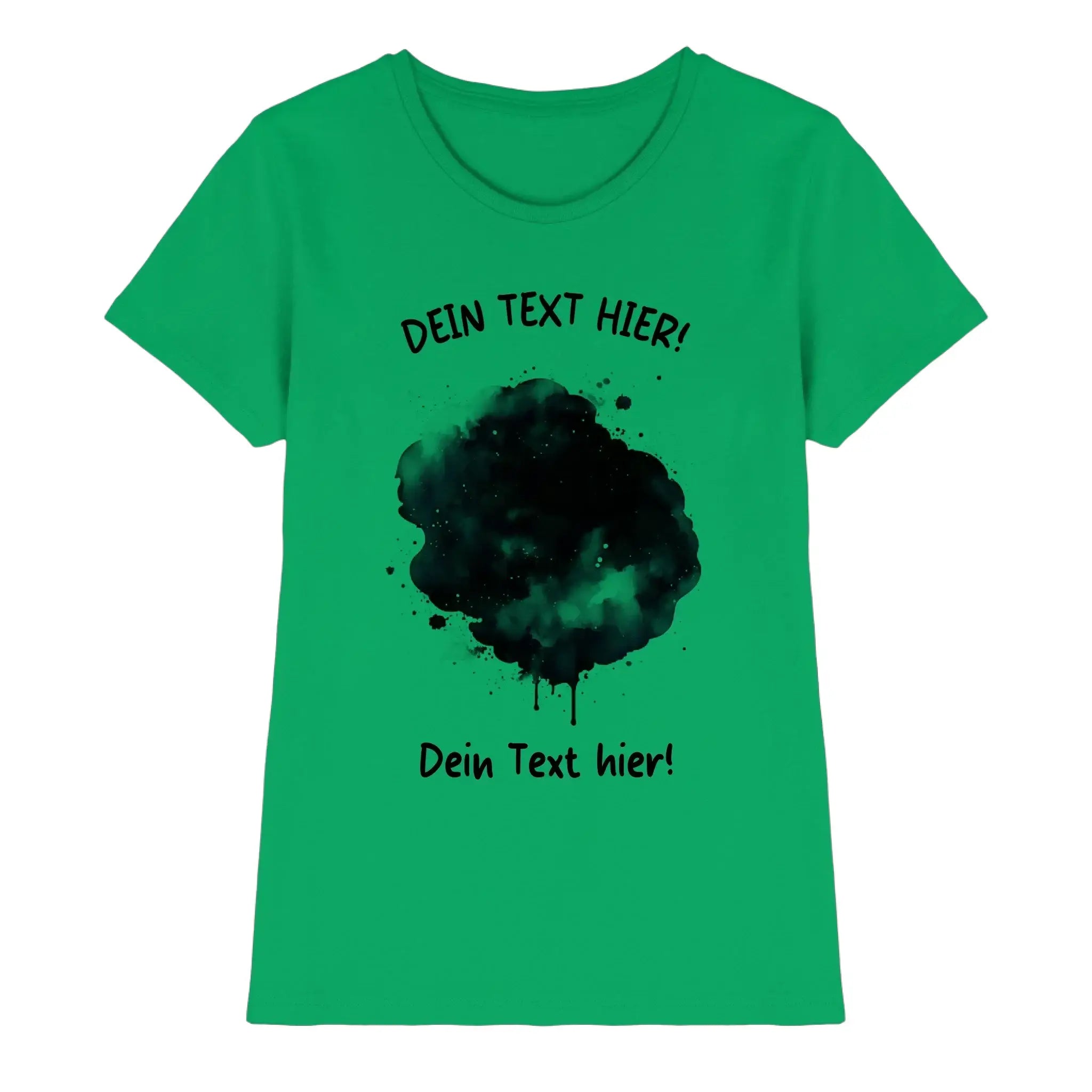 Farbklecks-Effekt • mehrere Artikel • ’Statement-Collection’ • Wunschtext • Mein Fotomotiv - Premium Damen T-Shirt Bio