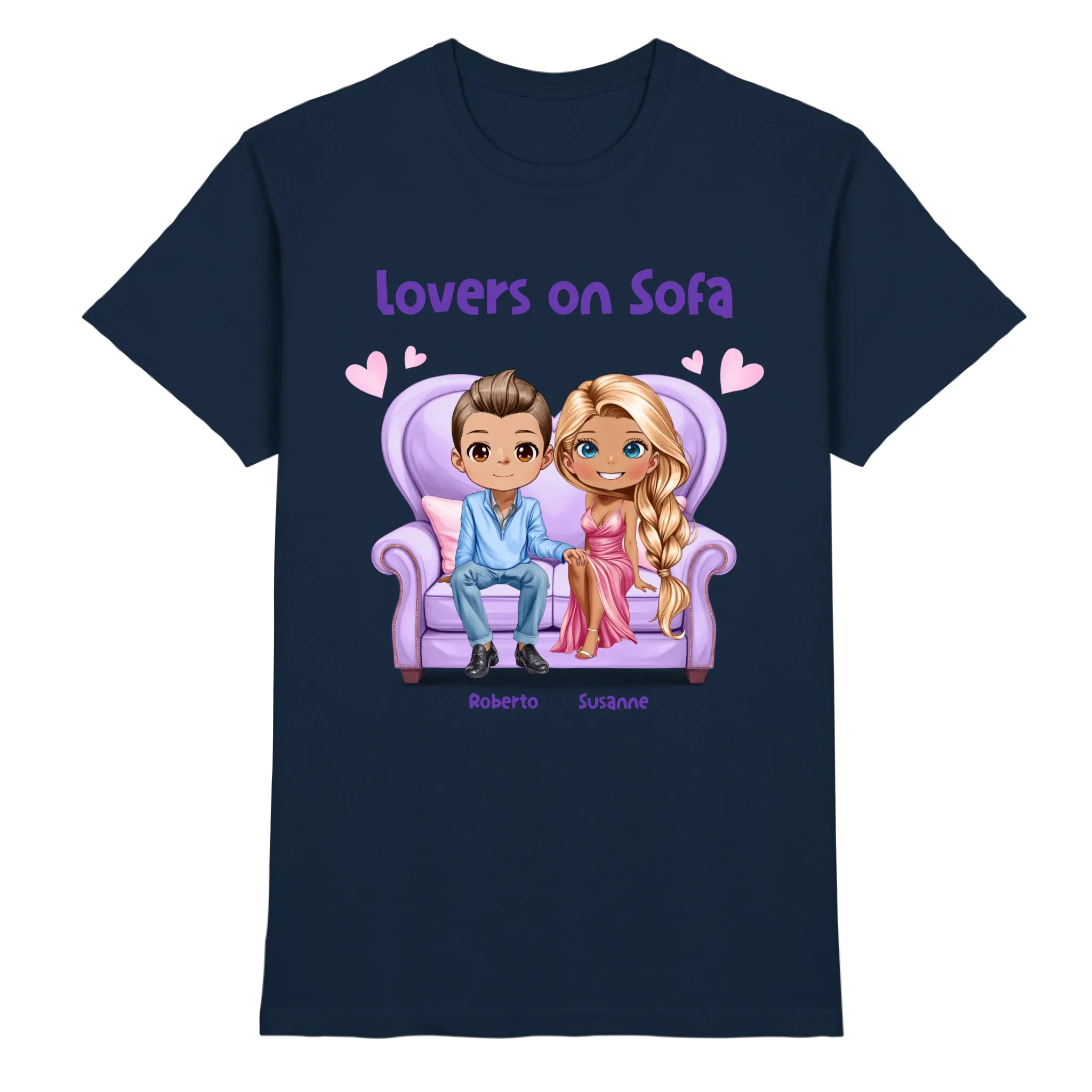 Lovers on Sofa: 2-4 Figuren (mw/mm/ww) • mehrere Artikel • ’Statement-Collection’ • Wunschtext • personalisierte
