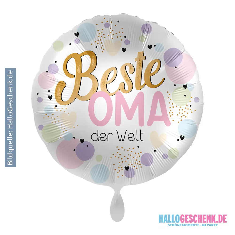 43cm Luftballon: Beste Oma der Welt Luft/Helium