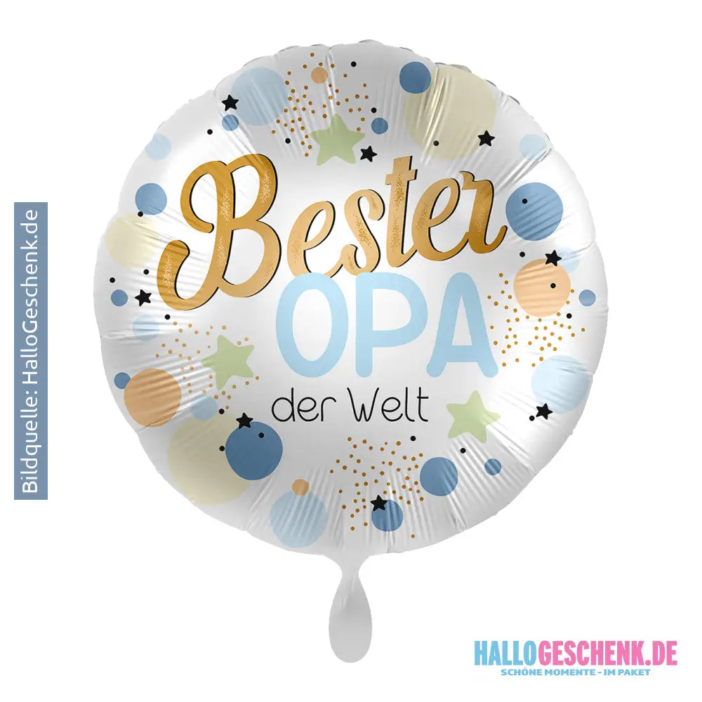 43cm Luftballon: Bester Opa der Welt Luft/Helium