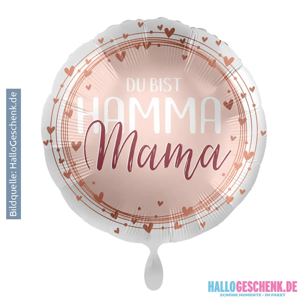 43cm Luftballon: Hamma Mama Luft/Helium