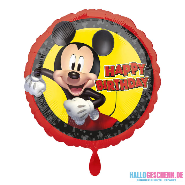 45cm Luftballon: Mickey Mouse Forever Birthday Luft/Helium