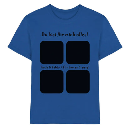 4er-Collage • mehrere Artikel • ’Statement-Collection’ • Wunschtext • Mein Fotomotiv - Premium Kinder T-Shirt