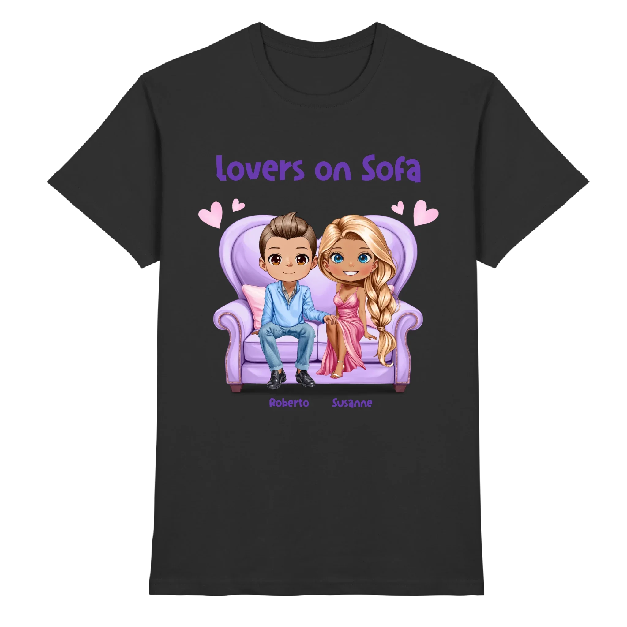 Lovers on Sofa: 2-4 Figuren (mw/mm/ww) • mehrere Artikel • ’Statement-Collection’ • Wunschtext • personalisierte